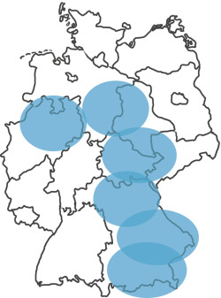 Einsatzgebiet Sachverständigenbüro Radke